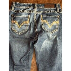 Rock & Roll Women’s Jeans 26 X 34 Mid Rise Relaxed Straight